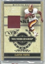  2006 Donruss Classics Membership VIP Jersey #9 Clinton Portis 015/250 (ref42198