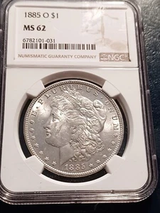 1885-O NGC MS62 Morgan Dollar - Picture 1 of 2