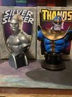 Silver Surfer And Thanos Marvel Mini Bust Bowen Designs 2572/5000 And 525/5000