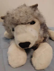 Folkmanis Folktails Timber Wolf Hand Puppet Full Body Plush - Picture 1 of 13
