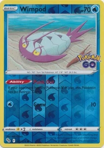 Reverse Holo Wimpod 025/078 Pokemon comune GO Pokemon TCG - Foto 1 di 1