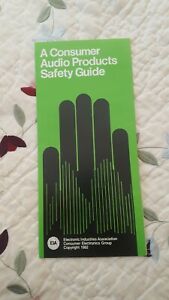 A Consumer Audio Products Safety Guide. Electronic Industies Association 1982