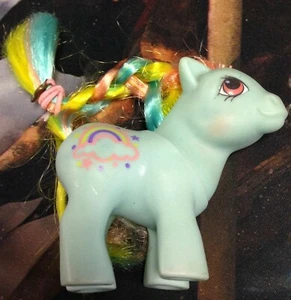 Vintage 1984 Rare Original My Little Pony Baby Sunribbon Rainbow G1 1St Gen MLP - Picture 1 of 3