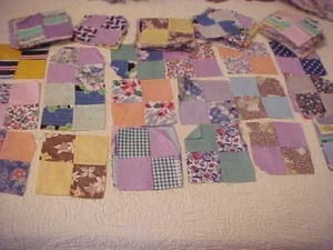 112 Vintage 1930er Jahre 4-Patch Quilt Blöcke - Bild 1 von 5