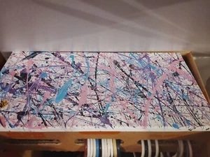 Original Modern Splatter Art Abstract Acrylic Painting ( Jackson Pollock Style ) - Picture 1 of 1