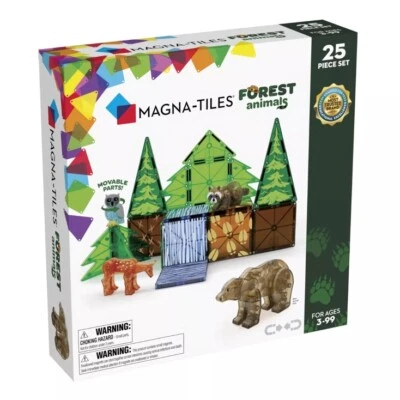 MAGNA TILES Animales del Bosque 25 Piezas Set de Construcción con Estatuillas y Árboles Foto 1 de 4