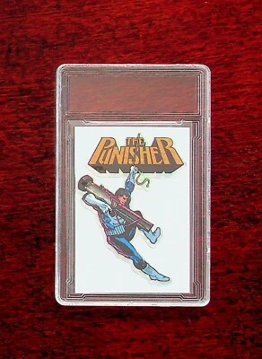 Punisher 1990's MARVEL UNIVERSE SERIES 1 VENDING MACHINE STICKERS - Image 1 of 4
