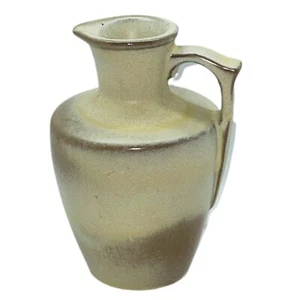 Frankoma Pottery Mini Honey Jug Pitcher Tan Brown Woodland Moss Desert Sand? 5" - Picture 1 of 5
