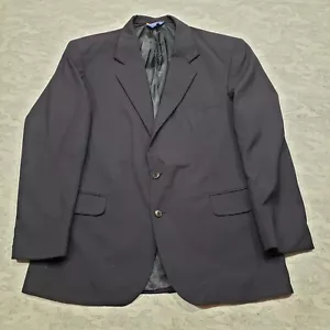 Pendelton Blazer Mens 44 Blue Navy Two Button 100% Virgin Wool - Picture 1 of 14