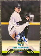 Kyle Harrison Signed 2022 Eugene Emeralds  Giants #1 Prospect MLB Debut 8/22/23!
