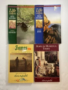 Bible Study Guides Swindoll Lucado Genesis John James I Peter Lot Of 4 - Bild 1 von 3