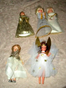 Rare Collection of 9 1950s Vintage Angel Tree Top dolls - Picture 1 of 8