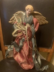 15.5” Angel w/Harp and Wings. Just Gorgeous - Picture 1 of 10