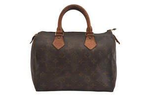 Auténtico bolso de mano Louis Vuitton Speedy 25 Boston con monograma M41528 LV 7456M - Imagen 1 de 10