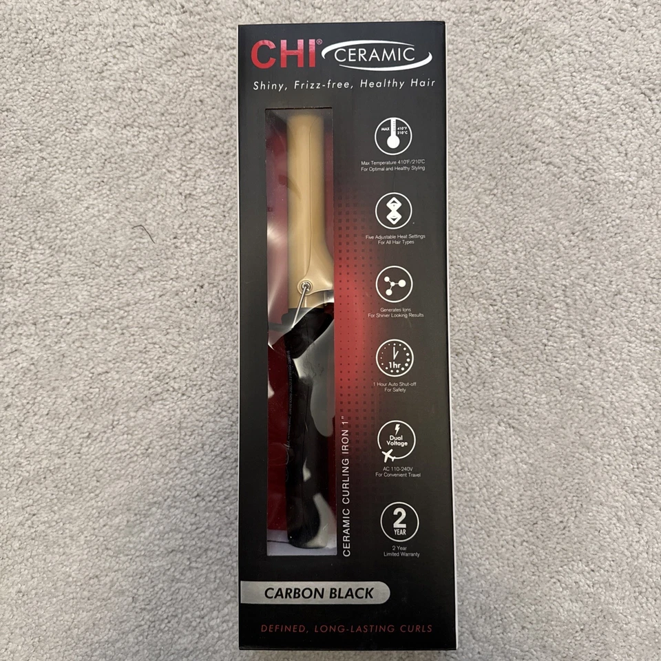 CHI Ceramic Curling Iron, Hair Curler for Smooth & Shiny Curls, Adjustable 1" - Image 1 of 4