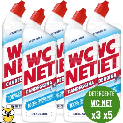 WC NET CANDEGGINA GEL OCEAN FRESH DISINFETTANTE GEL SANITARI PULIZIA WC 700ML3-5