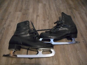 Vintage MT Royal Pro Men's Leather Ice Skates Size 11 Made In Canada - Picture 1 of 6