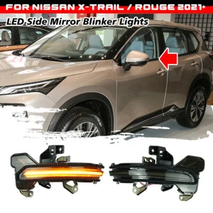 For Nissan Rogue T33 2021-2024 Sequential LED Side Mirror Light Turn Signal Lamp - Picture 1 of 8
