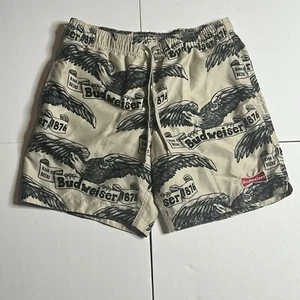 Bañador Budweiser Para Hombre Pequeño Bronceado Águila Pacsun Boardshorts Forrado Cordón - Imagen 1 de 8