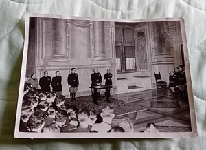 Original Ww2 Italian Press Photo Of Mussolini Speaking In Rome 1942 - Picture 1 of 7
