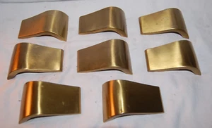 Vintage Set of 6 Modern Curved Draw Pulls - Picture 1 of 3
