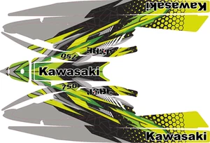 92-98 Kawasaki 750 sx sxr sxi graphics kit decals jet ski wrap kit D 10 - Bild 1 von 1