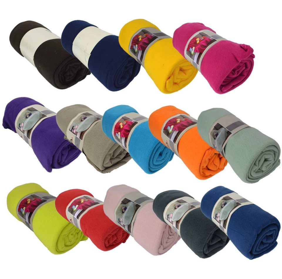 Fleecedecke Polarfleece versch. Unifarben 130x170cm Wohndecke Schlafdecke Decke - Bild 1 von 1