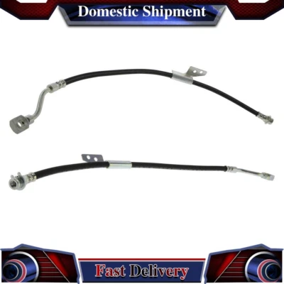 Manguera hidráulica de freno delantero 2X centrada para Chevrolet C1500 1988 1997 1998 1999 Foto 1 de 4