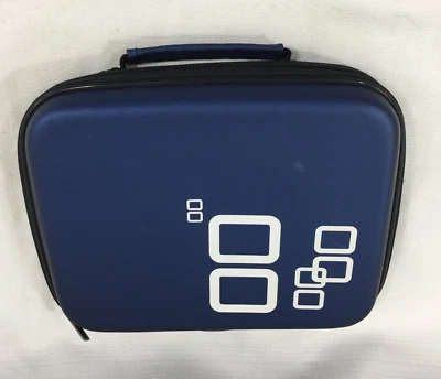 Power A Nintendo DS Large Carrying Case Games Chargers Accessories Hard Blue Foto 1 de 4
