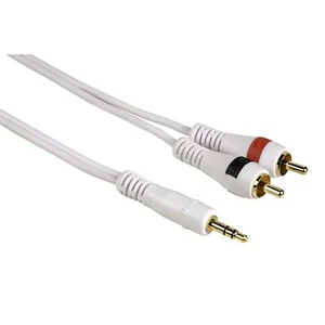 Hama HQ 2m Klinke Cinch AUX Audio Kabel 3,5mm Klinken-Stecker auf 2x Chinch RCA - Afbeelding 1 van 2