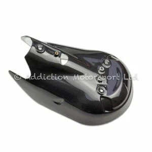 Ducati Panigale V2 Carbon Fibre Gloss Exhaust Cover Heat Protector - Picture 1 of 3