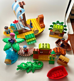 LEGO Duplo Jake & Neverland Pirates 62pcs LOT, 10512 COMPLETE, + Pirate Ship