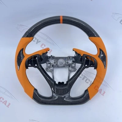 Custom Honeycomb Carbon Fiber Steering Wheel for Acura RDX TL ILX ZDX 2009-2022 - Image 1 of 4