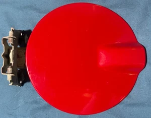 2004-2012 GMC Canyon Chevrolet Colorado Fuel Door Gas Filler Lid Red OEM Metal - Picture 1 of 7