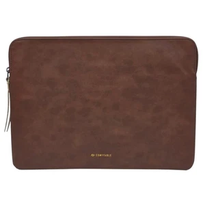Comfyable Slim Laptop Sleeve - Fits MacBook Air 15 in - Brown Leather - Picture 1 of 4