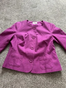 MARKS AND SPENCER JACKET, SIZE 12, PINK, 3/4 SLEEVES - Picture 1 of 6