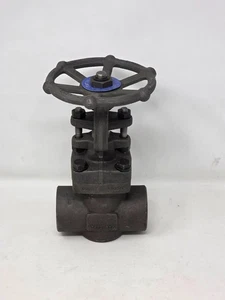 DSI 4111A8-18 geschmiedeter Stahlschieber 1/2" Klasse 800 1975-WOG Muffe Schweißblende 8 - Bild 1 von 6