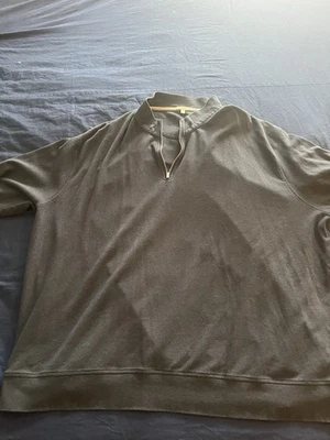 Peter Mill Crown Comfort Interlock Tri Blend Quarter Zip Sweater Blue 4xl - Image 1 of 2