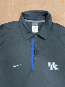 Kentucky Wildcats Shirt Herren Medium schwarz blau NCAA Basketball Nike Dri Fit Polo - Bild 1 von 11