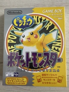 Nintendo Pokemon Amarillo Pikachu Game Boy GB Cartucho Pocket Monster Versión JP - Imagen 1 de 8