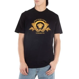 Versace Logo Print Cotton T-Shirt, Size X-Large - Picture 1 of 6