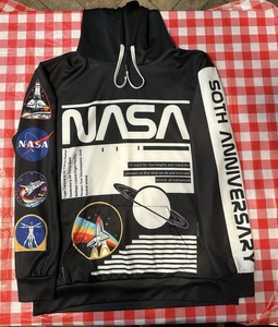NASA 50TH ANNIVERSARY HOODIE SWEATSHIRT XL - HOUSTON SPACE CENTER SPACEX - Bild 1 von 7