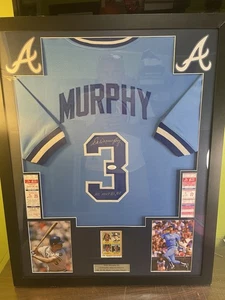 DALE MURPHY SIGNED HOME BRAVES POWDER BLUE JERSEY W ROOKIE CARD JSA COA - Picture 1 of 5