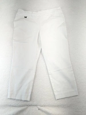 Pantalones cortos rectos blancos elásticos Alfani para mujer 14 X 20 Foto 1 de 4