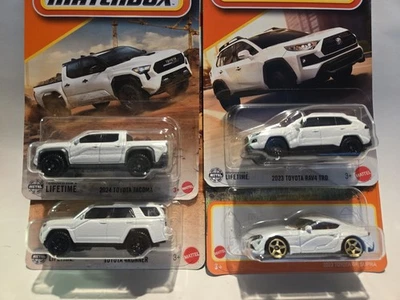 Matchbox TOYOTA Lot of 4 - 2023 RAV4 TRD - 2024 Tacoma - 4Runner - 2023 GR Supra - Image 1 of 4
