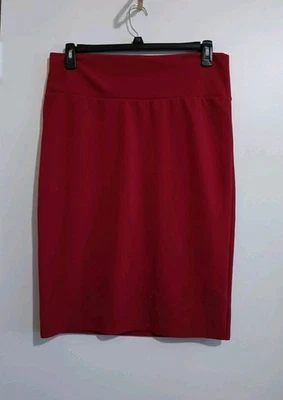 LuLaRoe 2XL Burgundy Red Cassie Pencil Skirt Midi NWT - Image 1 of 4