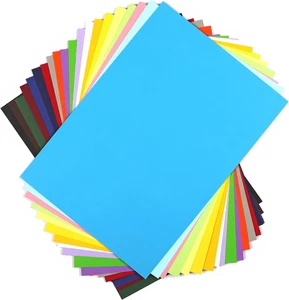 Cartulina de colores 20 hojas, 20 colores surtidos tamaño A4 papel cartulina 8,5" X 1 - Imagen 1 de 12