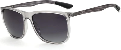 Occhiali Da Sole Polarizzati Uomo in Fibra Di Carbonio Staffa Occhiali Da Sole Q - Immagine 1 di 4