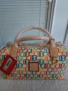 NWT DOONEY💛 & 💚BOURKE 🩵RETRO SCRIBBLE💜 RAINBOW🩷 SMALL DUFFLE BAG - Picture 1 of 16