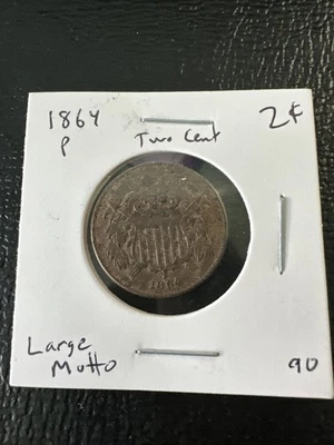 1864 2C Large Motto BN - Image 1 of 3